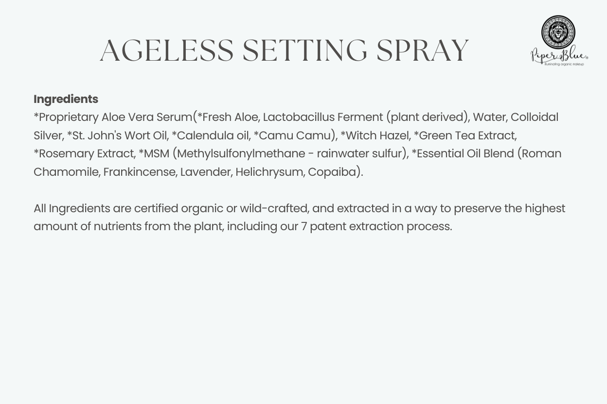 Ageless Setting Spray - Dual Purpose