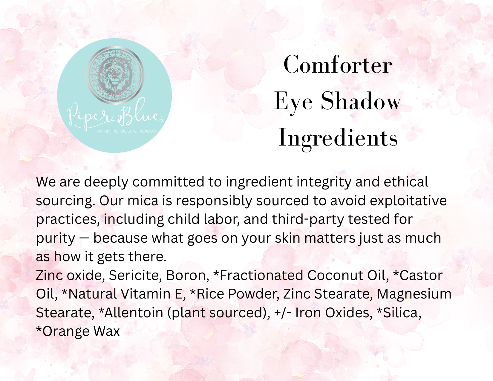 Comforter- eyeshadow