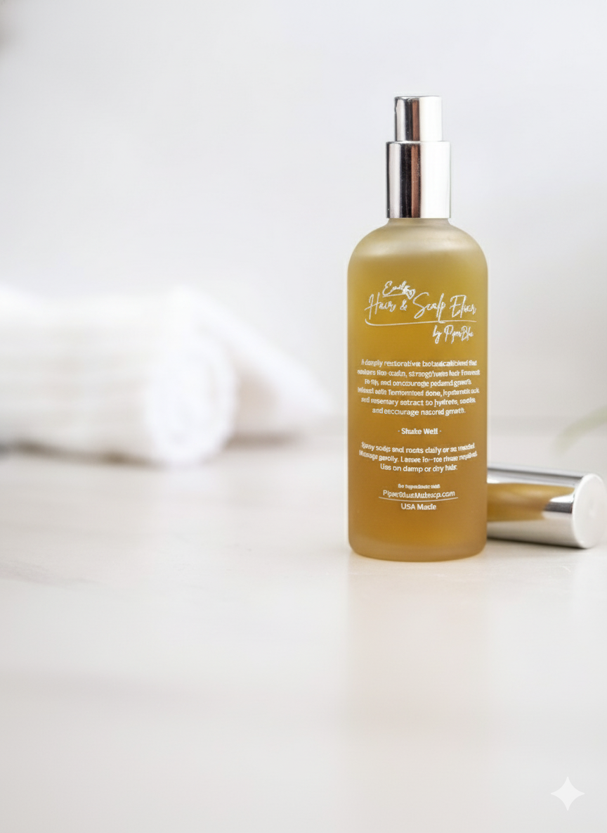 Bottle of body wash with a label on a white surface