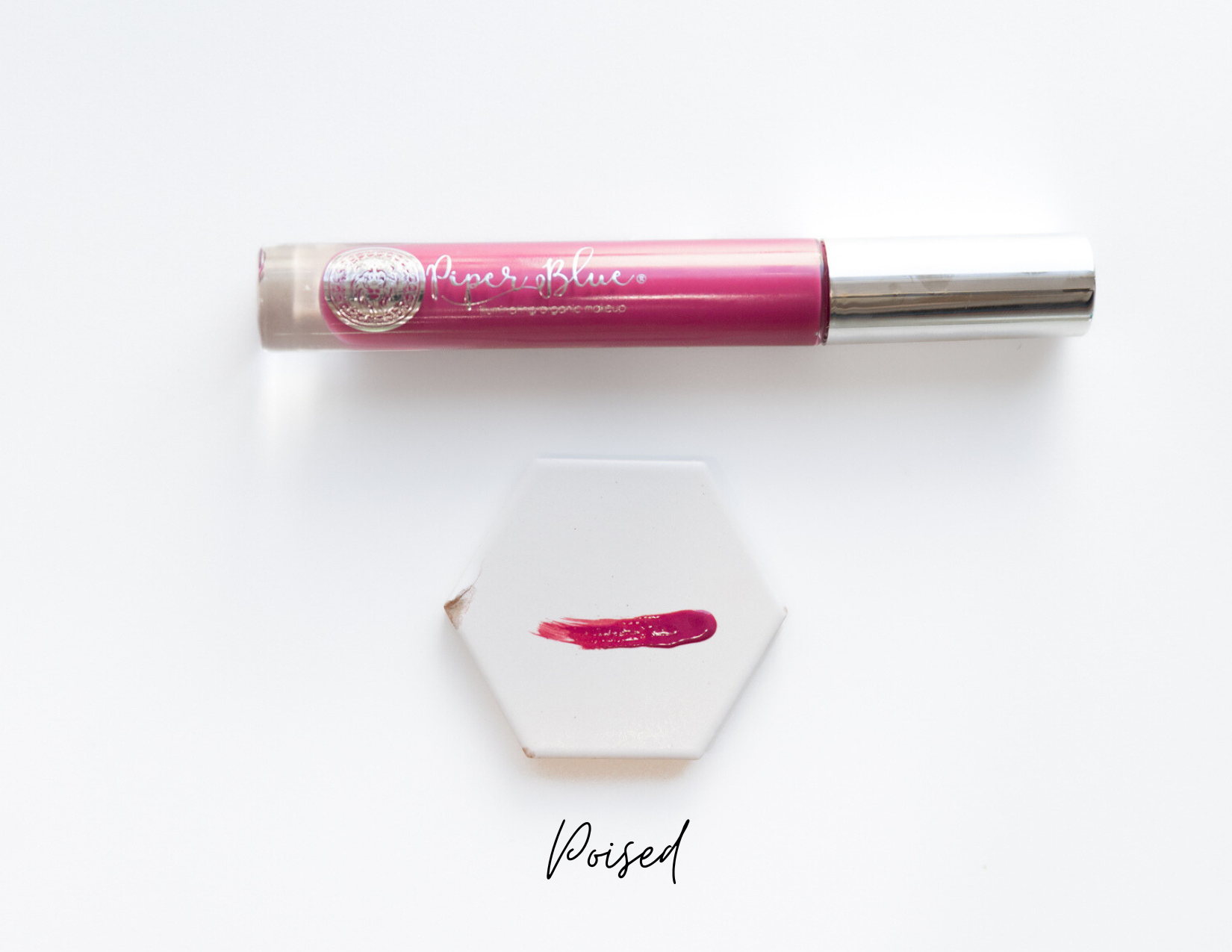 Ageless botanical lip butter in Poised shade, horizontal product image natural makeup
