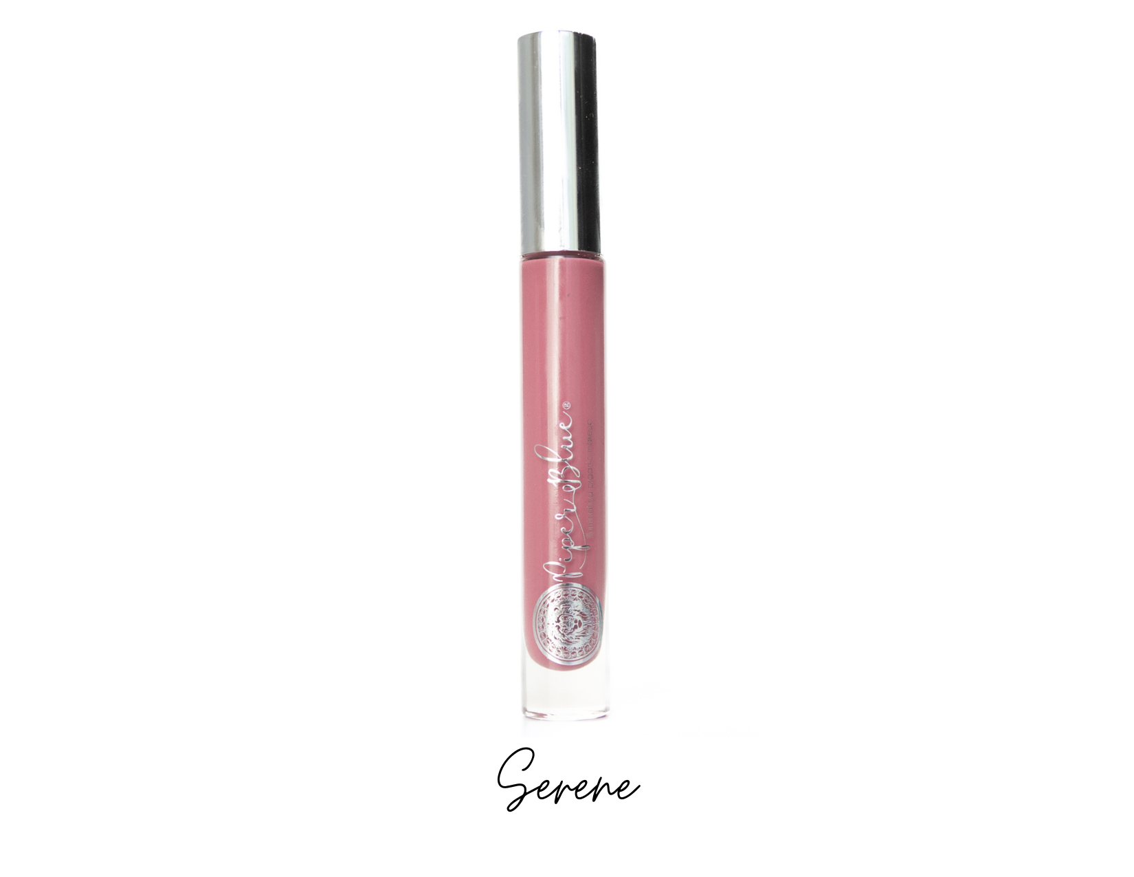 Ageless botanical lip butter in Serene shade, vertical product natural makeup image