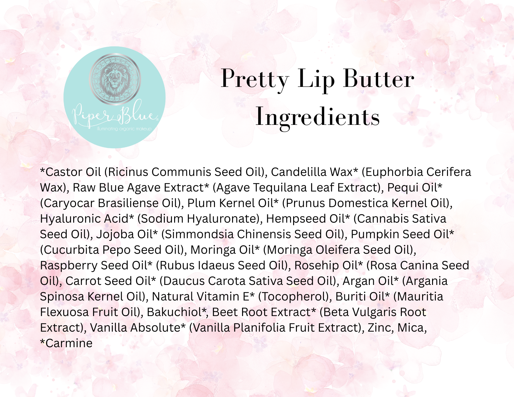 PiperBlue & PrettyOrganicGirl Red Lip Signature Influencer Collection