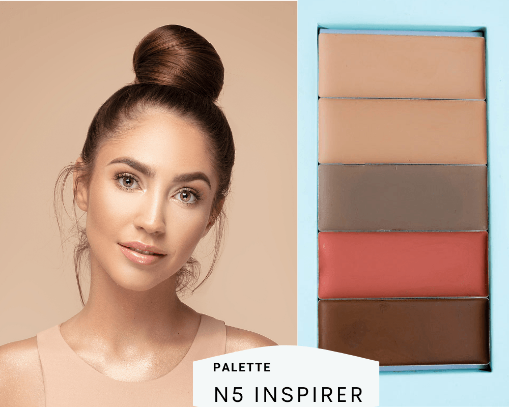 Pre-built Basic Bundle palette with personalized foundation and blender PiperBlue Organic Makeup