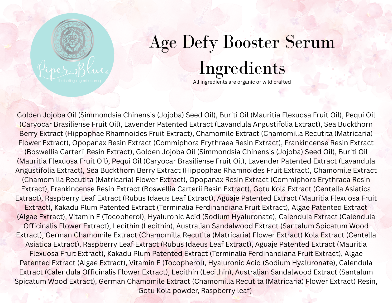 Ageless Luxury: Organic Age-Defy Booster Serum
