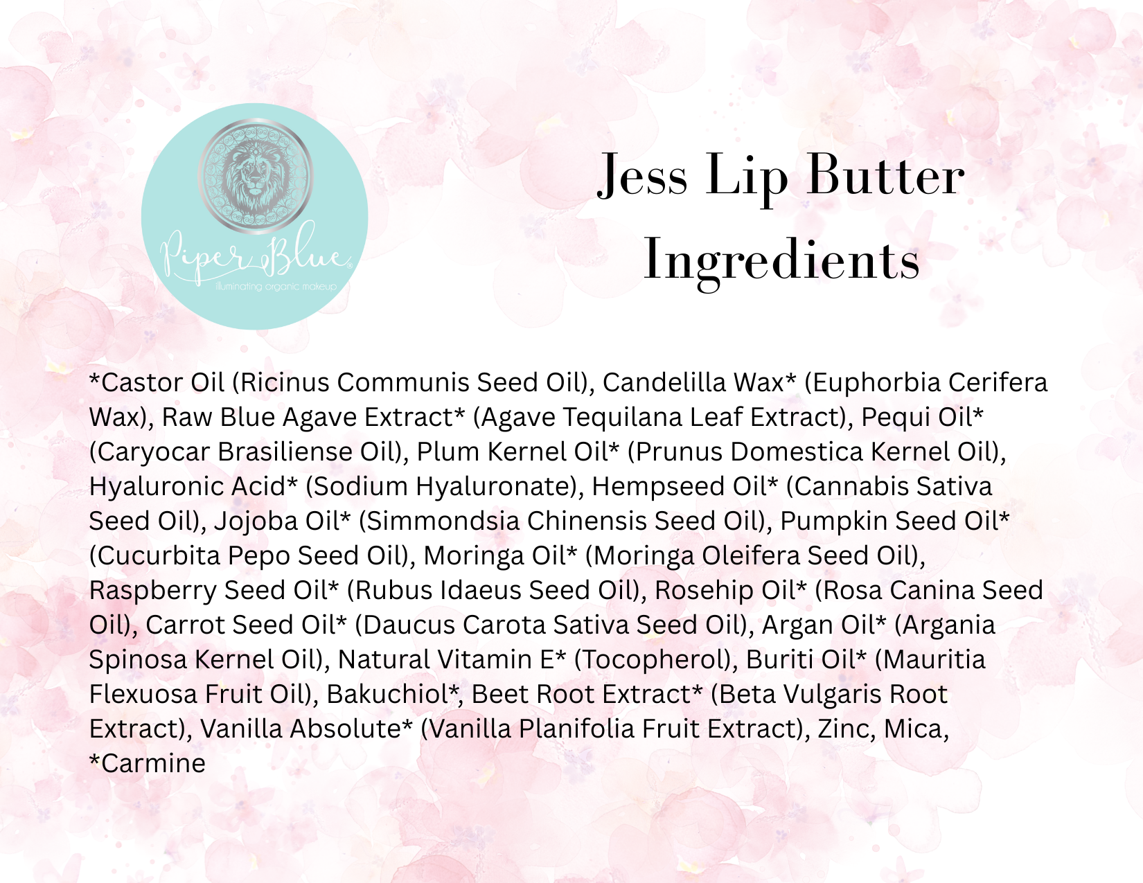 Mixhers & PiperBlue Luxury Botanical Lip Butter