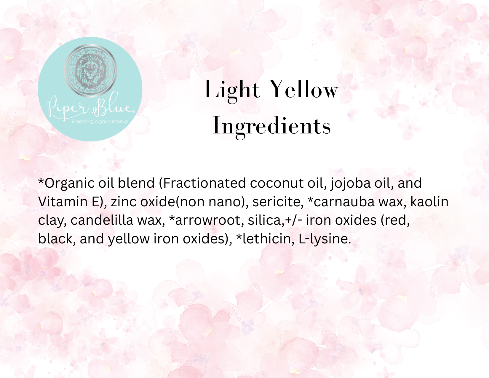 PiperBlue's Organic Color Correctors