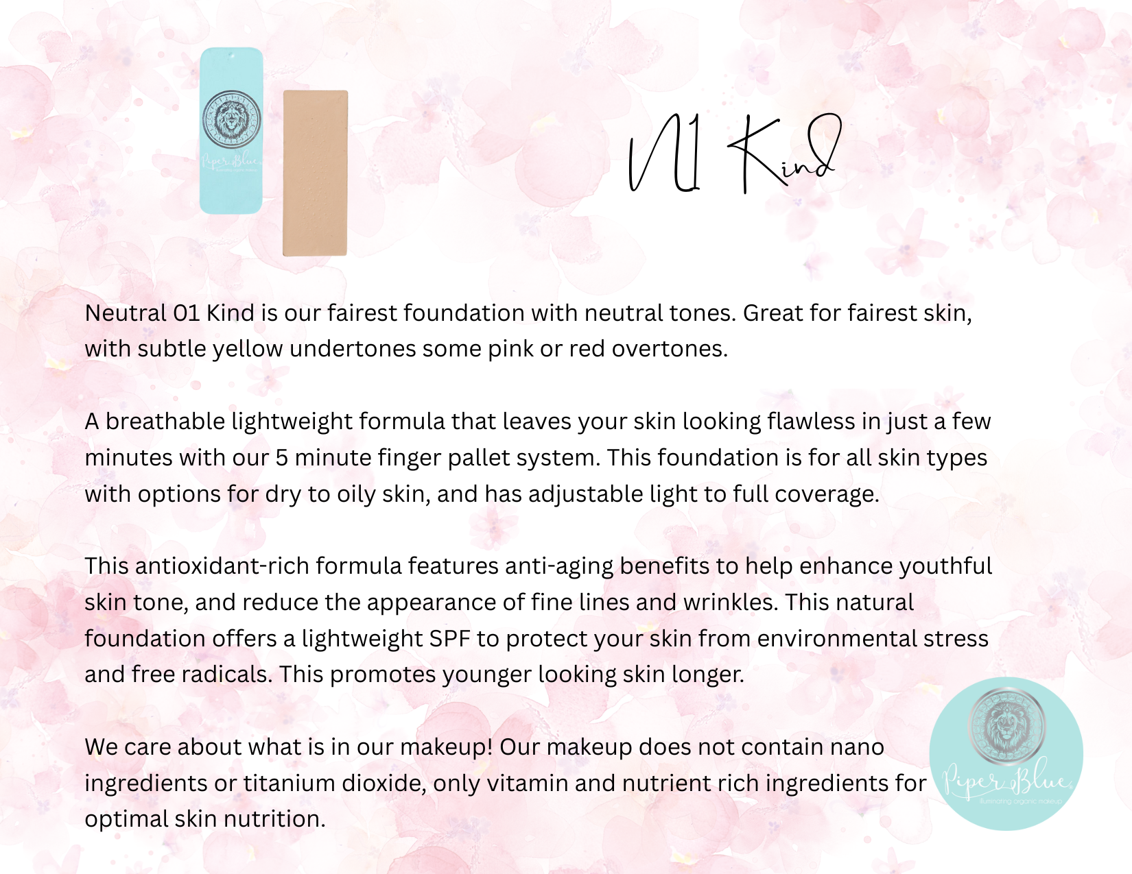 Foundation - Neutral 01 Kind - Light Fair