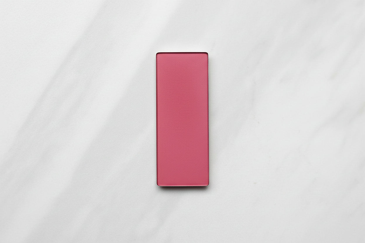 Pink smartphone on a white background PiperBlue Organic Makeup
