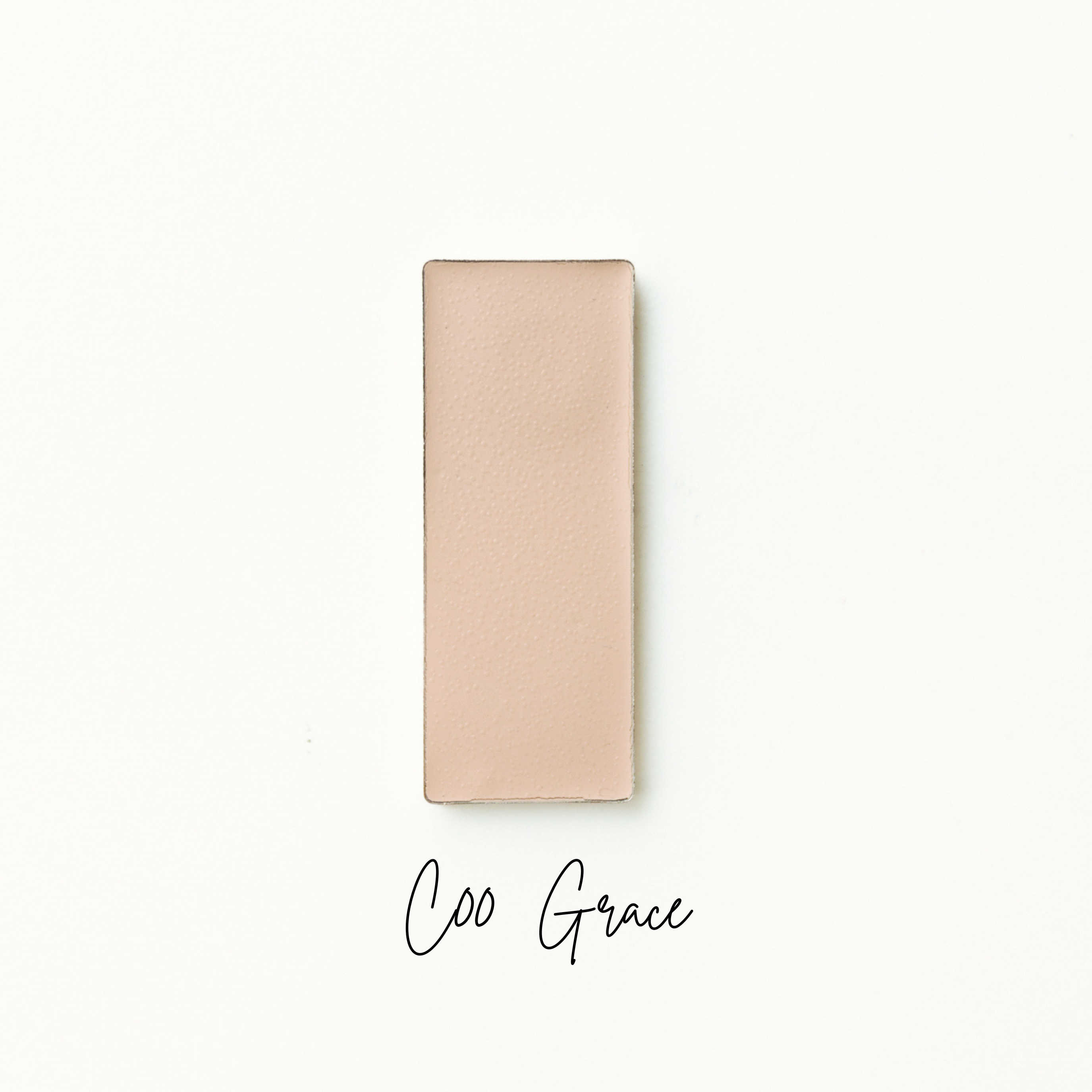 Rectangular beige product on a white background with 'Coo Grace' branding. Natural foundation