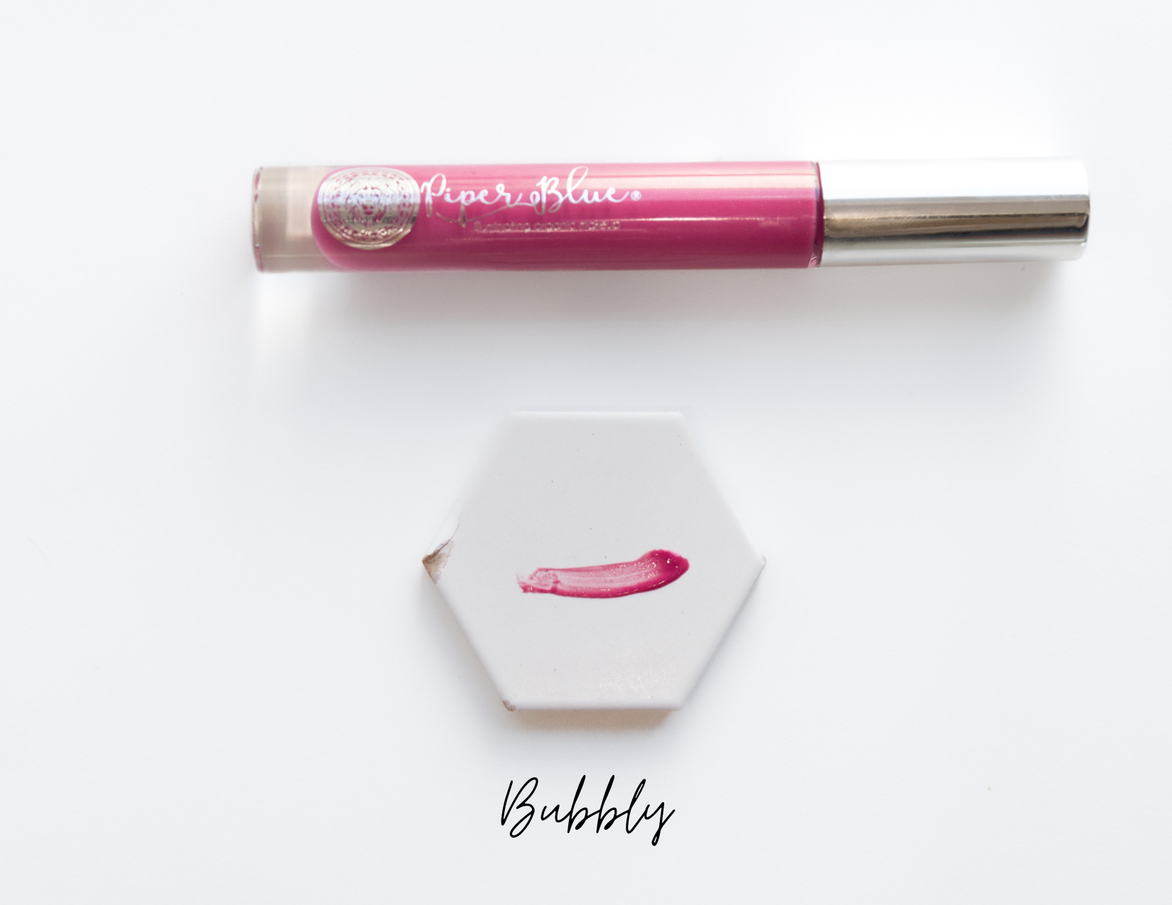 Ageless botanical lip butter in Bubbly shade, horizontal product image natural makeup