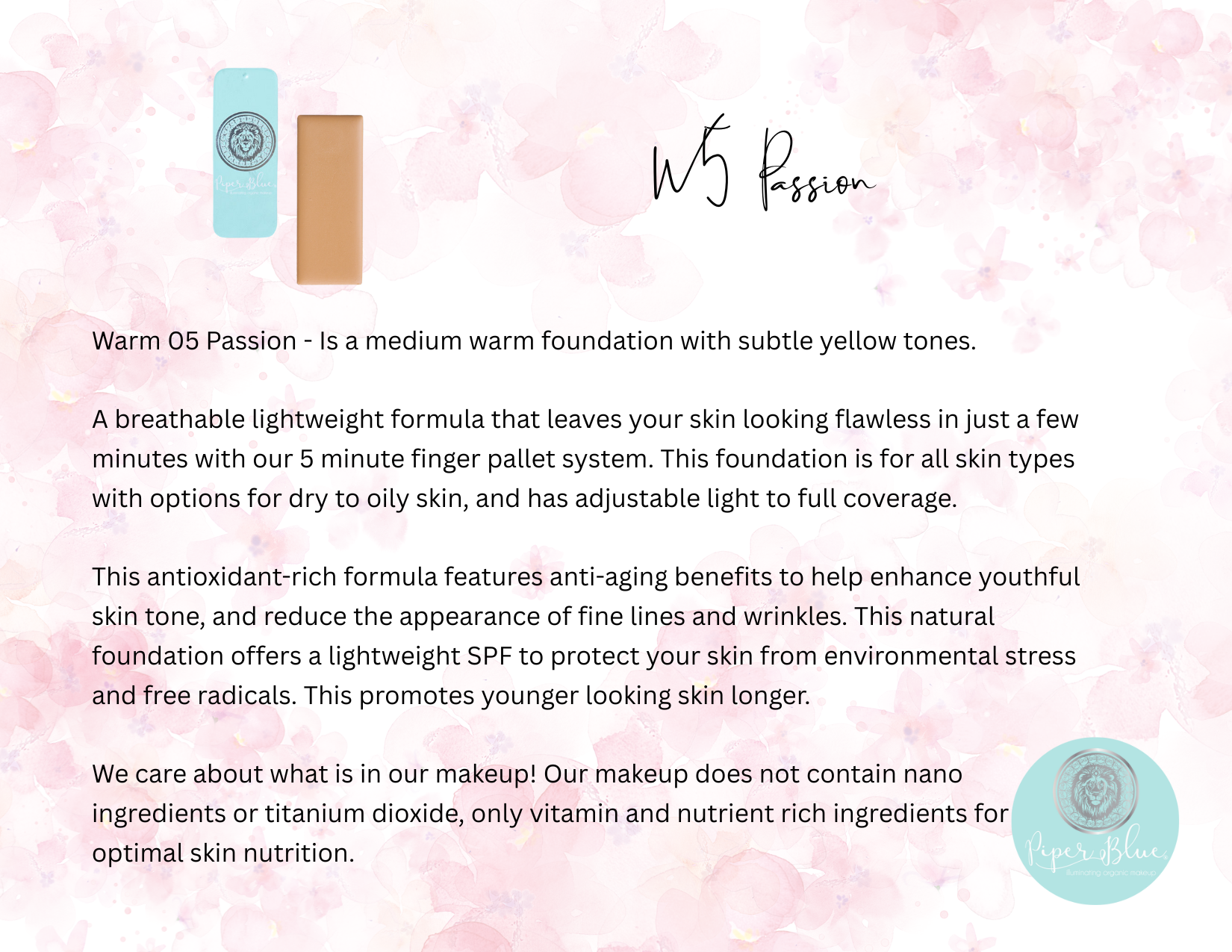 Pre-built Palette - Warm 5 Passion Palette