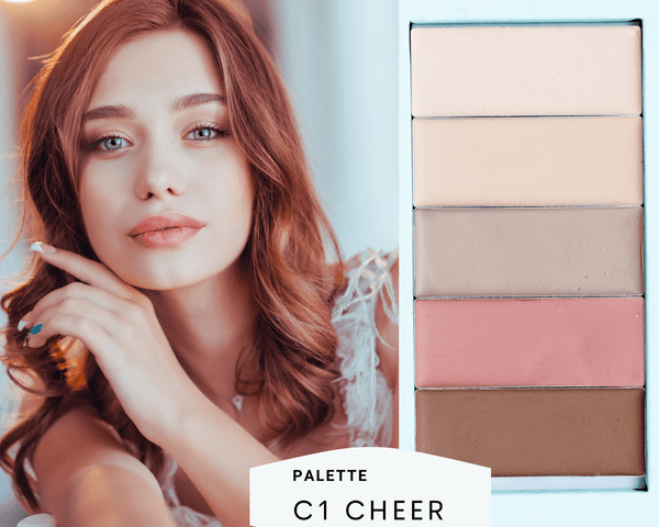 Natural glow organic makeup look featuring the C1 Cheer Palette
