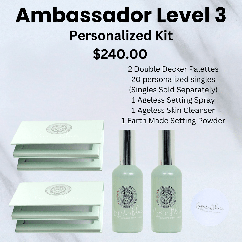 Ambassador Level 3: Personalized Kit - PiperBlue Organic Makeup